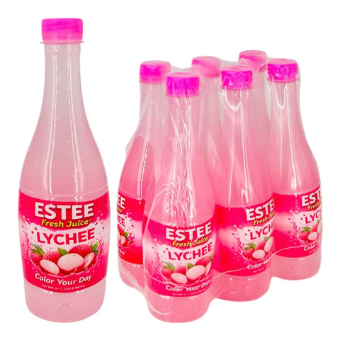 Estee Lychee Fresh Juice (500 ml x 6)