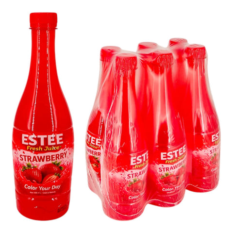 Estee Strawberry Fresh Juice (500 ml x 6)