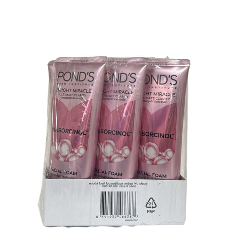 POND'S Bright Miracle Ultimate Clarity Niasorcinol Facial Foam (90 g x 6)