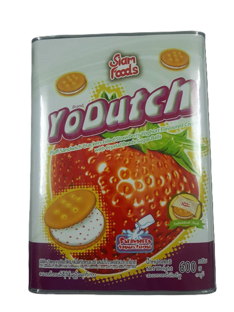 SF Yodutch Sandwich Cracker Strawberry Flavoured Cream (600 g)