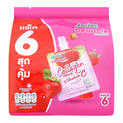 Jele Beautie Jelly Strawberry Flavor with Collagen (140 g)