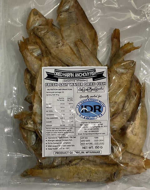 Dried Hairfin Anchovy Fish (ငါးပြားကြီးခြောက်)