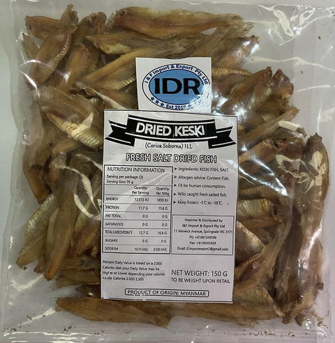 Dried Keski (ငါးဖြူလေးခြောက်) (150 g)