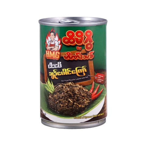 Hti Mi Gwi Fried Roselle Leave With Fish Paste (ငါးငပိ ချဉ်ပေါင်ကြော်) (400 g)