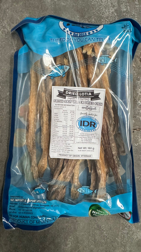 Dried Lotia (အာဗြဲခြောက်) (160 g ) H/O