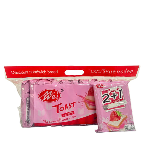 Meiwei Strawberry Filled Sandwich Bread (40 g)
