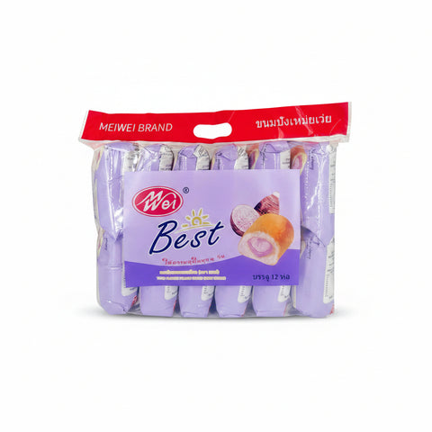 Meiwei Best Taro Flavor Pillow Bread (40 g x 12)