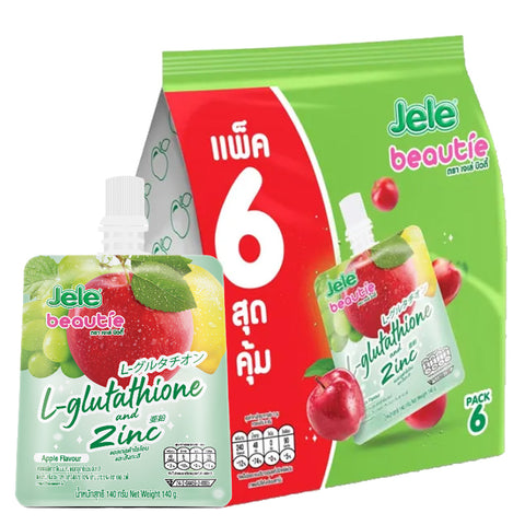 Jele Beautie Jelly Apple Flavor with L-Glutathione & Zinc (140 g)
