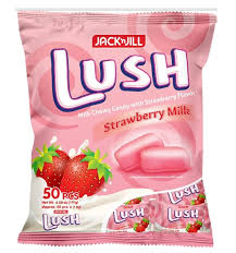 Lush Strawberry Milk Chewy Candy (130 g)