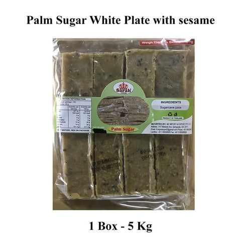 Palm Sugar White Plate With Sesame