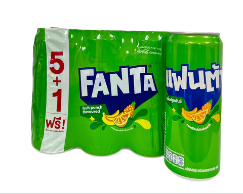 Fanta Fruit Punch Flavoured (325 ml x 6)