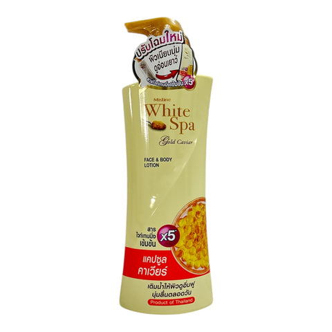 Mistine White Spa Gold Caviar Brightening Lotion (400 ml x 6)