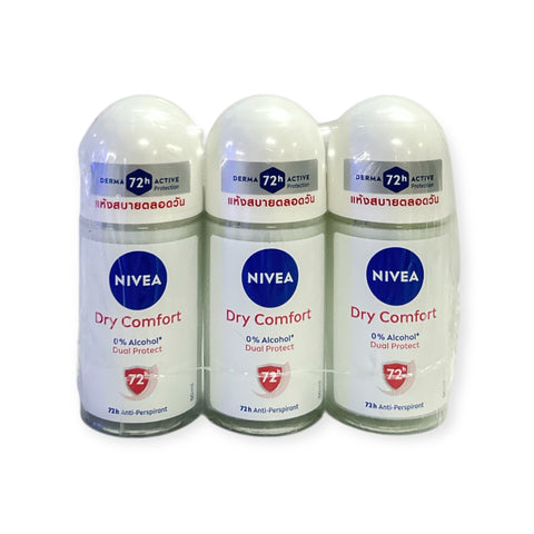 Nivea Extra Bright Max Protect Roll On (50 ml x3)
