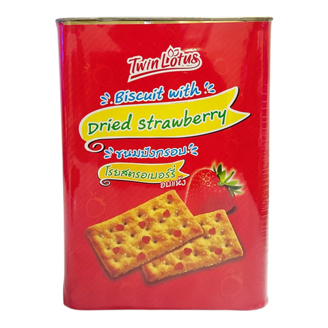 Twin Lotus Biscuit with Dried Strawberry (1 kg)