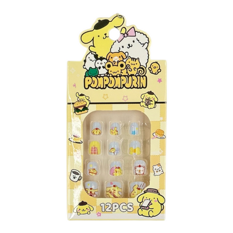 Pom Pom Purin Fake Nails (12 Pcs)