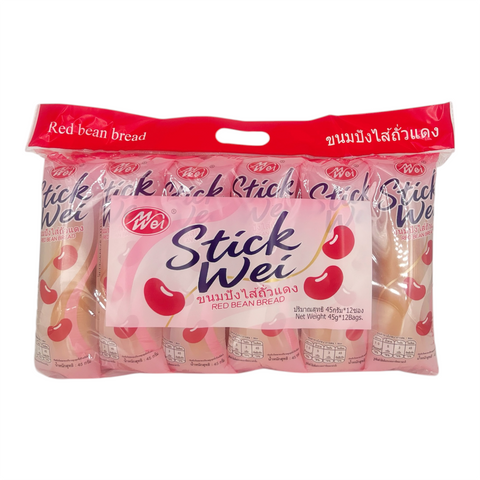 Meiwei Stick Wei Red Bean Bread (45 g x 12)