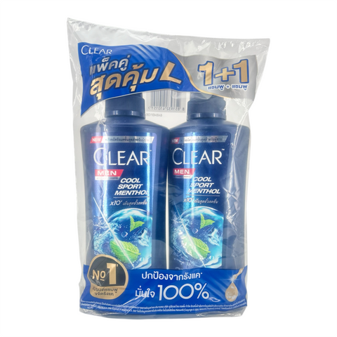 Clear Cool Sport Menthol Shampoo (350 ml x 2)