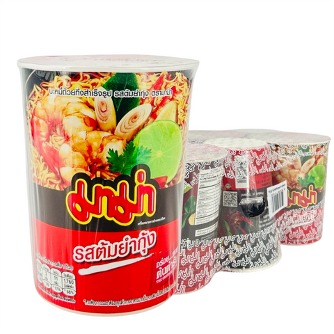 Mama Tom Yum Flavoured Instant Cup Noodles (60 g)