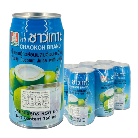 Chaokoh Young Coconut Juice With Jelly (350 ml)