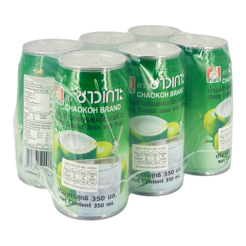 Chaokoh Young Coconut Juice With Plup (350 ml)