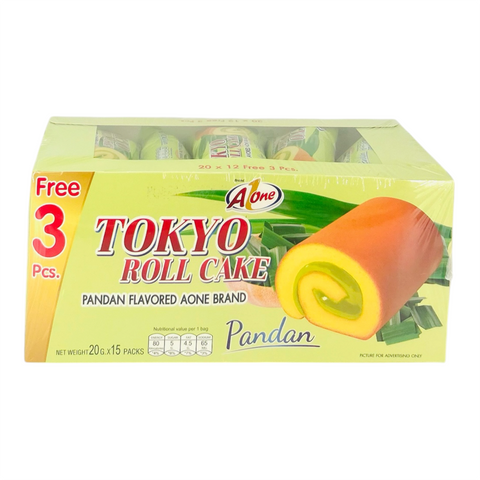 A One Tokyo Roll Cake with Pandan Flavored Filling (20 g x 15)