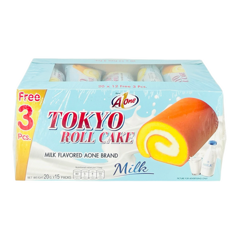 A One Tokyo Roll Cake with Milk Flavored Filling (20 g x 15)