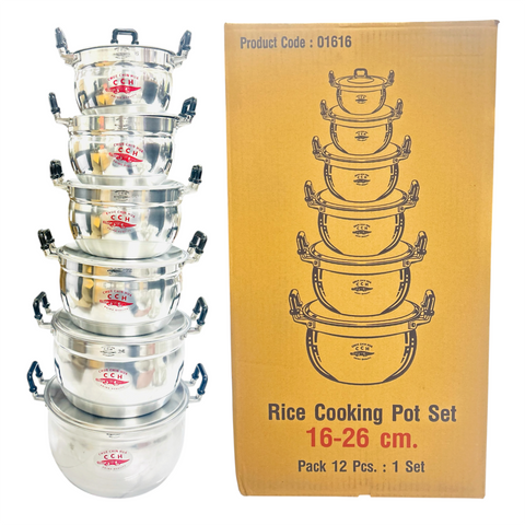 CCH Rice Cooking Pot Set (16-26 cm) (6 Sets)