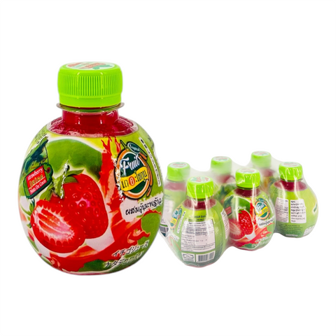 Shogun Strawberry Juice with Nata De Coco Mixed (220 ml x 6)