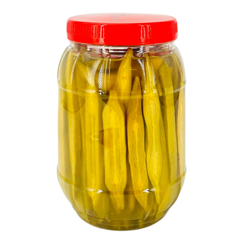 Pickled Indian Trumpet Fruit ( ကြောင်ရှာသီး ဆားရည်စိမ် ) (900 g)