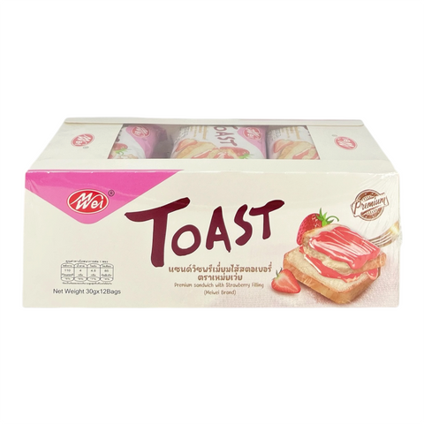 Meiwei Premium Sandwich with Strawberry Filling (30 g x 12)