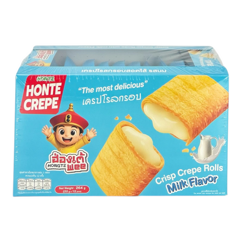Hongte Wee Crisp Crepe Roll with Milk Flavour (22 g x 12)