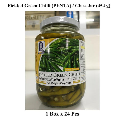 Penta Pickled Green Chilli (Glass Jar) (454 g)