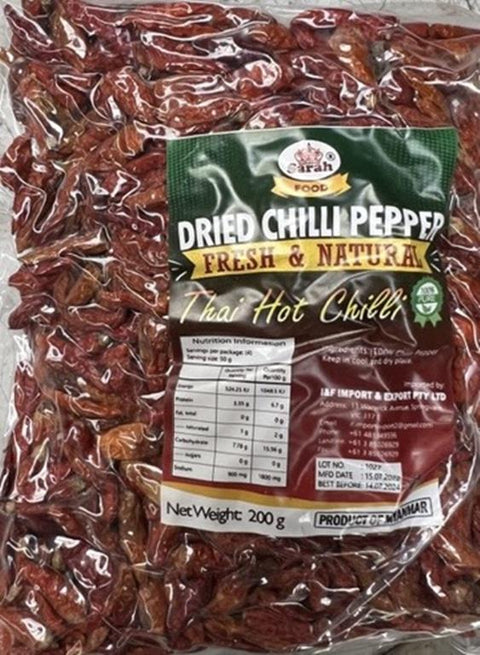 Sarah Foods Thai Dried Chilli Pepper (200 g)