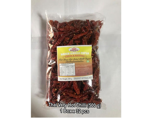 Sarah Food Thai Very Hot Dried Chilli Pepper (500 g)
