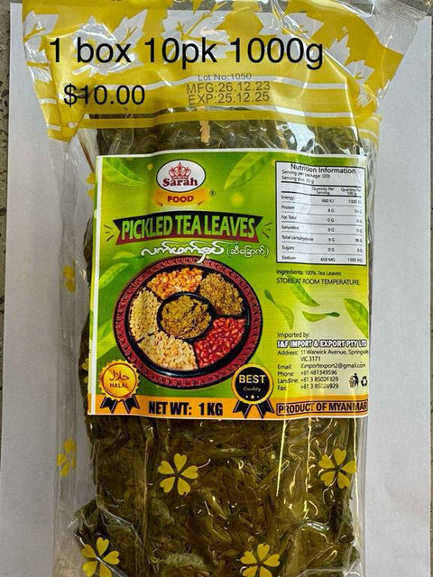 Sarah Food Pickled Tea Leaves (1 kg)