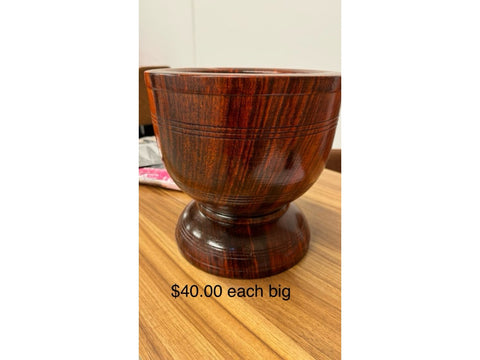 Wooden Mortar & Pestle (10")