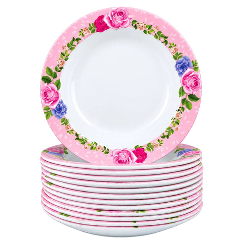 Fiber Plate (Flower Printed)